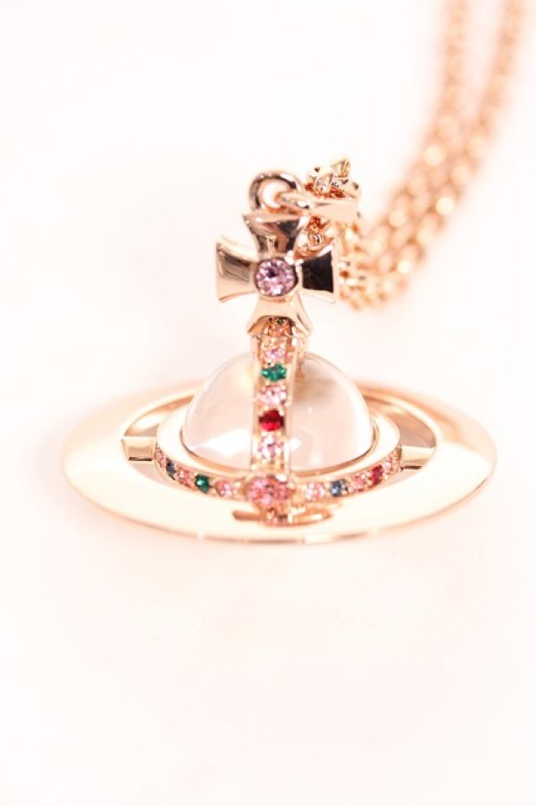 画像2: ヴィヴィアンウエストウッド 中古 / small orb pendant  ピンクゴールド  Y-25-11-16-007-nl-SZ-ZY (2)