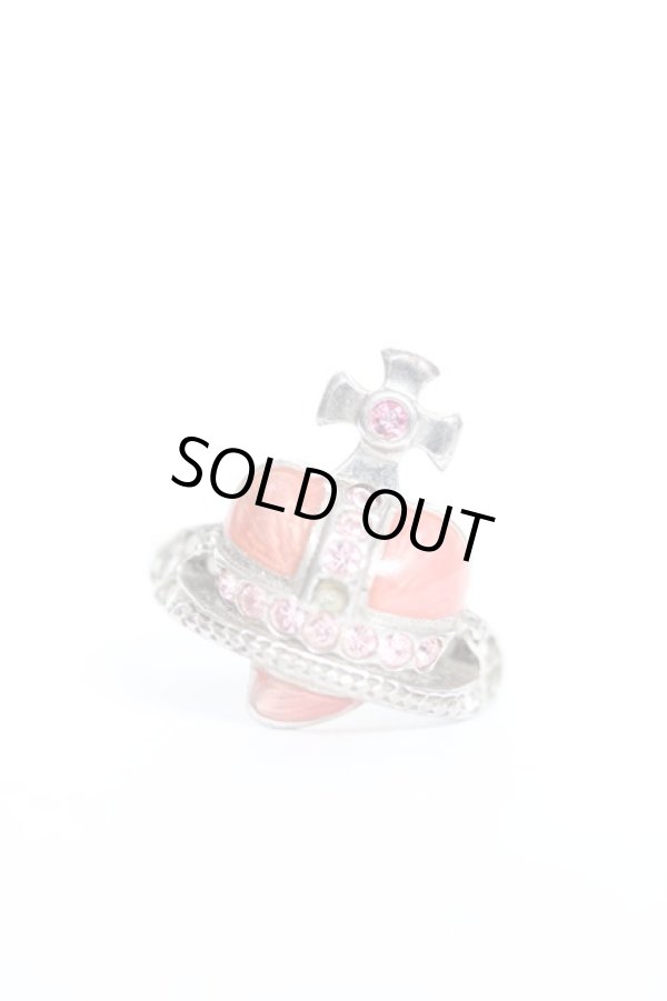 画像2: ヴィヴィアンウエストウッド 中古 / diamante heart ring S ピンク  Y-25-11-16-002-ac-SZ-ZY (2)