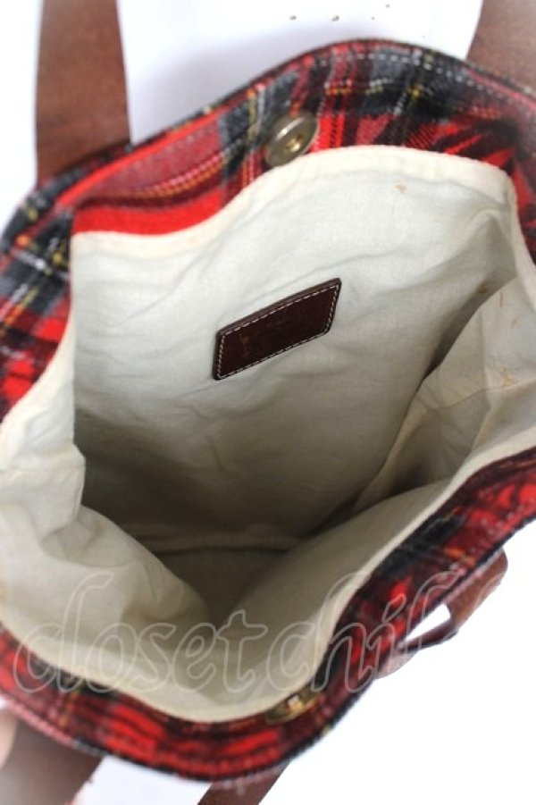 画像3: ヴィヴィアンウエストウッド 中古 / victoriaトートバッグ  赤  Y-25-11-16-014-ba-SZ-ZY (3)