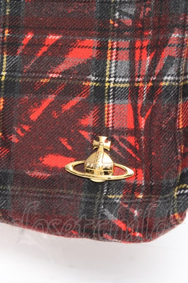 画像4: ヴィヴィアンウエストウッド 中古 / victoriaトートバッグ  赤  Y-25-11-16-014-ba-SZ-ZY (4)