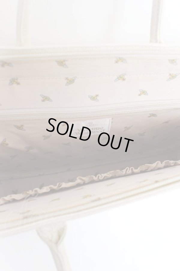 画像4: ヴィヴィアンウエストウッド 中古 / プレーンバッグ  白  Y-25-11-16-015-ba-SZ-ZY (4)