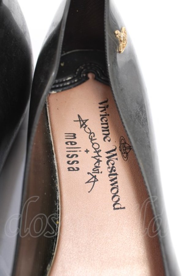 画像6: ヴィヴィアンウエストウッド×Melissa 中古 / /Ultragirl  24 ブラック  Y-25-12-17-023-sh-SZ-ZY (6)