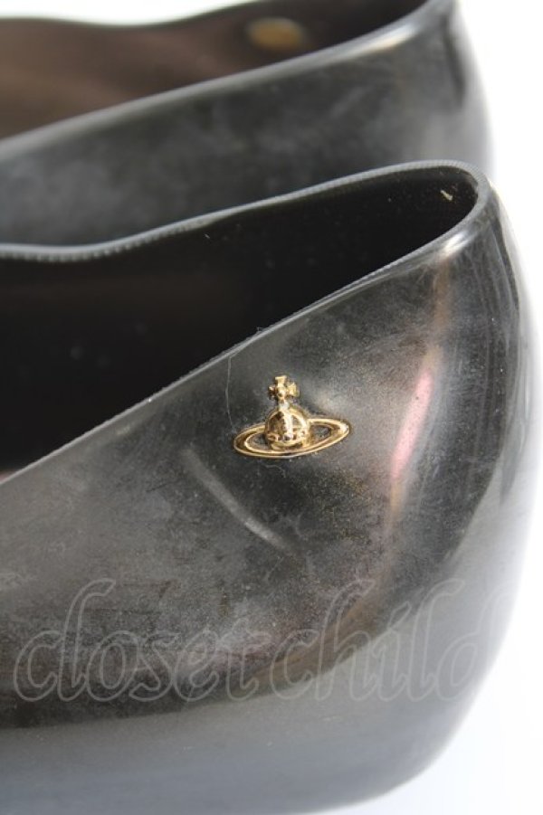 画像7: ヴィヴィアンウエストウッド×Melissa 中古 / /Ultragirl  24 ブラック  Y-25-12-17-023-sh-SZ-ZY (7)