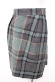画像2: ヴィヴィアンウエストウッド 中古 / チェック柄変形スカート 42 グリーン  Y-25-12-17-026-sk-SZ-ZY (2)