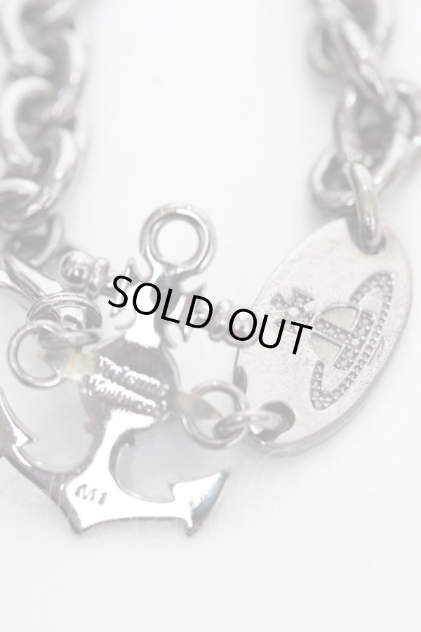 画像4: ヴィヴィアンウエストウッド MAN 中古 / MAN FELICE ブレスレット  ガンメタル  Y-25-12-17-003-ac-SZ-ZY (4)