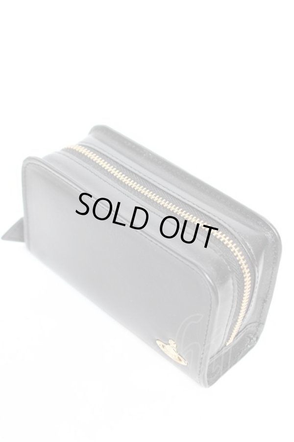 画像2: ヴィヴィアンウエストウッド 中古 / Water ORBラウンドファスナーマルチポーチ  ブラック  Y-25-12-17-008-gd-SZ-ZY (2)