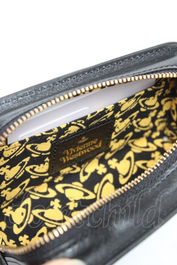 画像5: ヴィヴィアンウエストウッド 中古 / Water ORBラウンドファスナーマルチポーチ  ブラック  Y-25-12-17-008-gd-SZ-ZY (5)