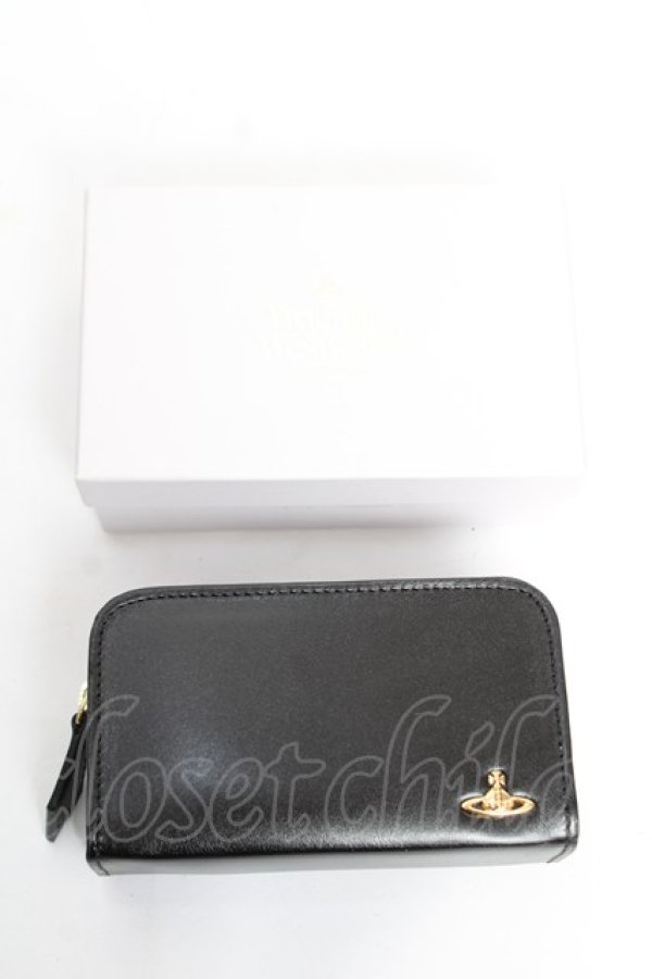画像6: ヴィヴィアンウエストウッド 中古 / Water ORBラウンドファスナーマルチポーチ  ブラック  Y-25-12-17-008-gd-SZ-ZY (6)