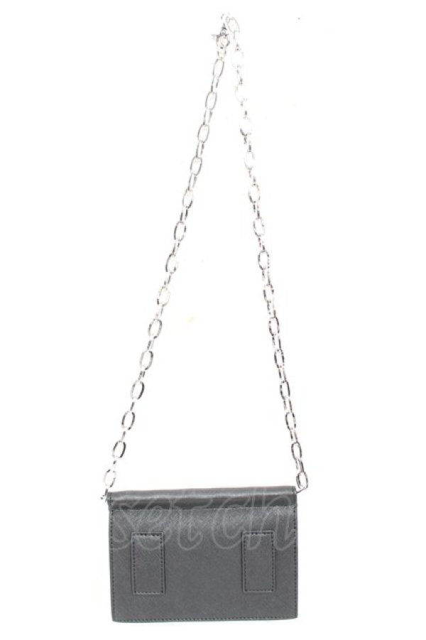 画像2: ヴィヴィアンウエストウッド 中古 / SAFFIANO BIOGREEN CHAIN BELT PURSE  ブラック  Y-25-12-17-018-ba-SZ-ZY (2)