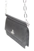 画像4: ヴィヴィアンウエストウッド 中古 / SAFFIANO BIOGREEN CHAIN BELT PURSE  ブラック  Y-25-12-17-018-ba-SZ-ZY (4)