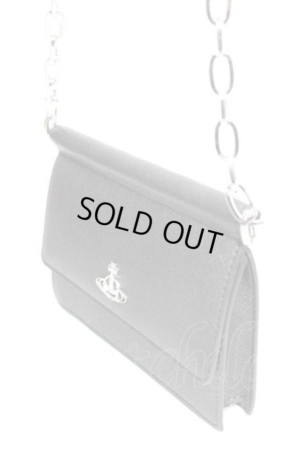 画像4: ヴィヴィアンウエストウッド 中古 / SAFFIANO BIOGREEN CHAIN BELT PURSE  ブラック  Y-25-12-17-018-ba-SZ-ZY (4)