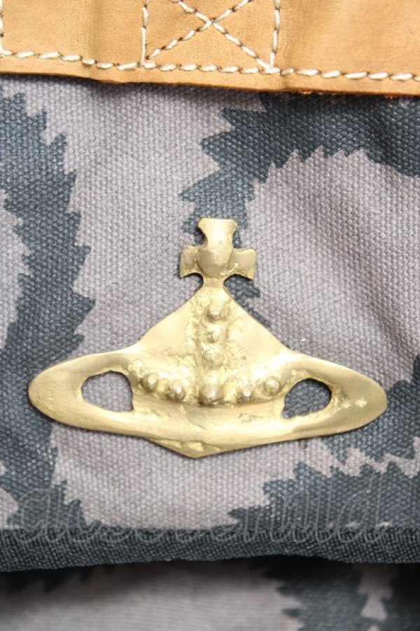 画像5: ヴィヴィアンウエストウッド 中古 / スクイグルアフリカリュック  グレー  Y-25-12-17-020-ba-SZ-ZY (5)