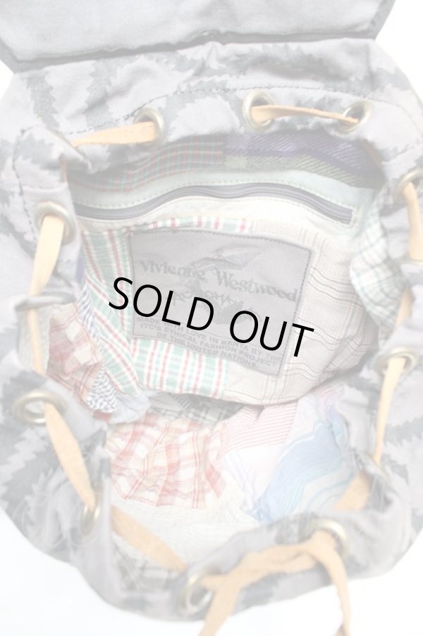 画像9: ヴィヴィアンウエストウッド 中古 / スクイグルアフリカリュック  グレー  Y-25-12-17-020-ba-SZ-ZY (9)