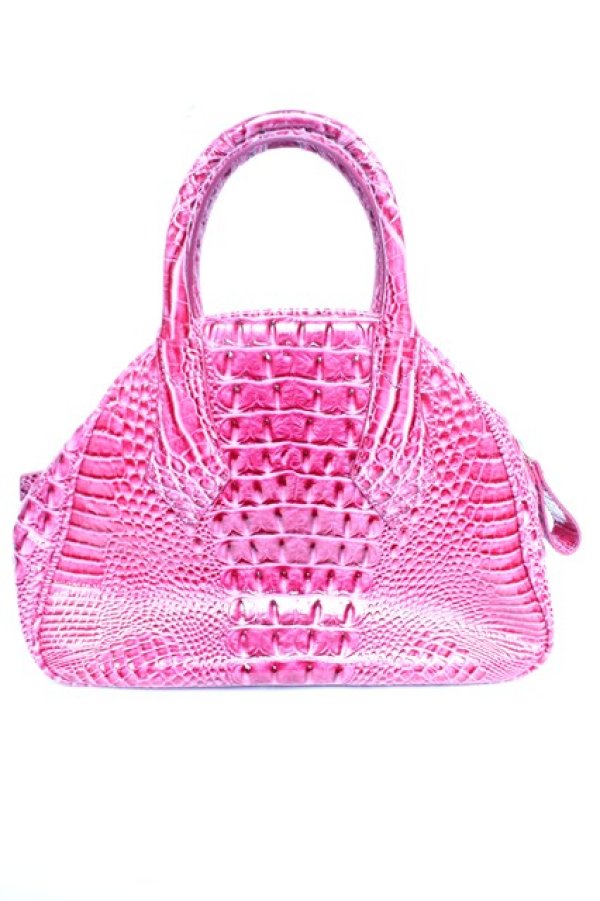 画像2: ANGLOMANIA 中古 / クロコヤスミンバッグ  ピンク  Y-25-12-17-021-ba-SZ-ZY (2)
