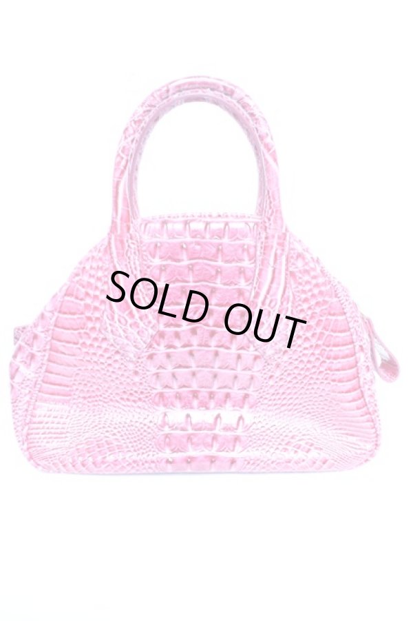 画像2: ANGLOMANIA 中古 / クロコヤスミンバッグ  ピンク  Y-25-12-17-021-ba-SZ-OS (2)