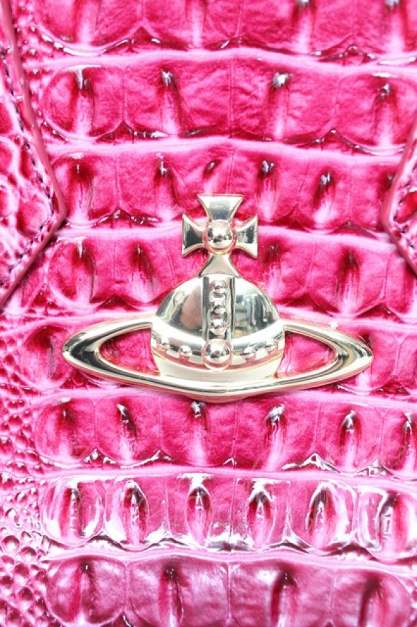 画像7: ANGLOMANIA 中古 / クロコヤスミンバッグ  ピンク  Y-25-12-17-021-ba-SZ-ZY (7)