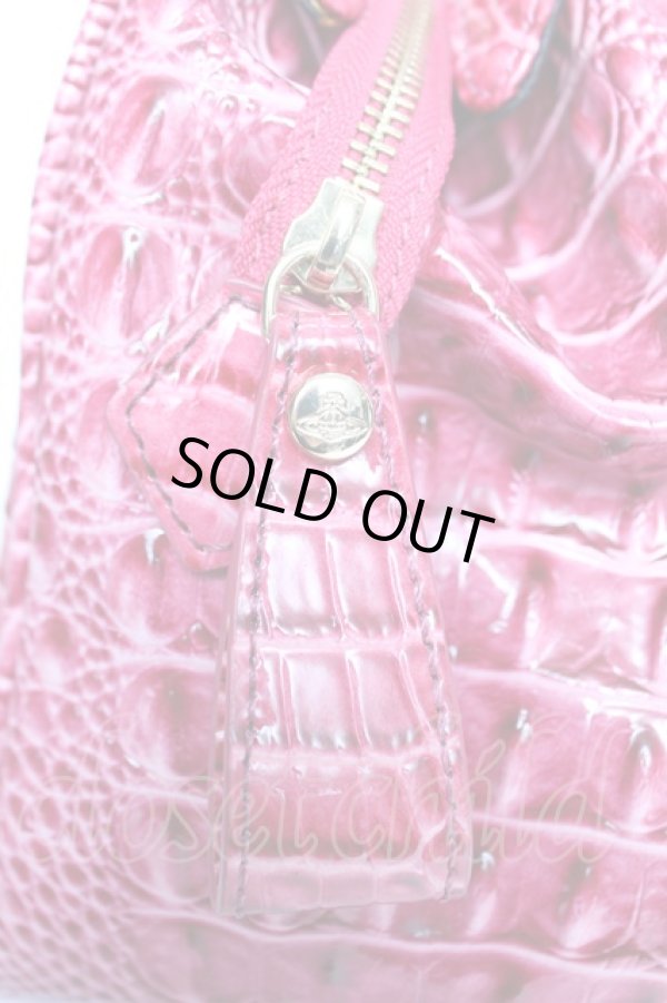 画像8: ANGLOMANIA 中古 / クロコヤスミンバッグ  ピンク  Y-25-12-17-021-ba-SZ-OS (8)