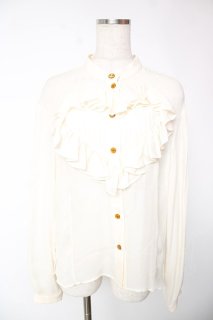 ヴィヴィアンウエストウッド サロン柄　シャツ ブラウス　42 総柄 未使用 ヴィヴィアンウエストウッド サロン柄 シャツ ブラウス 42 総柄 未使用