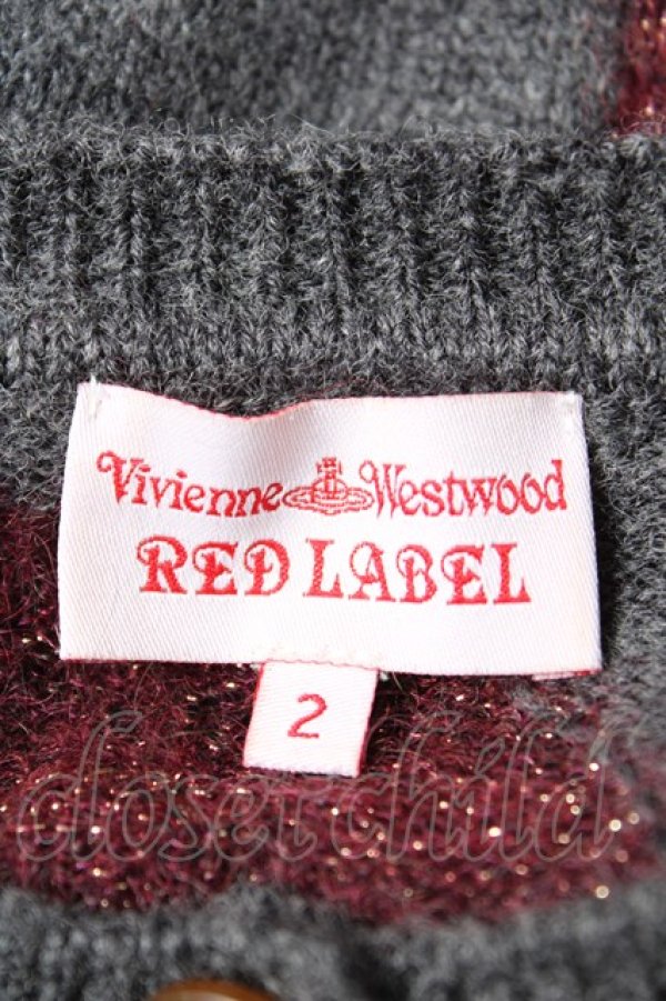 画像4: ヴィヴィアンウエストウッド 中古 / ラメスポットニットカーディガン 2 グレー  Y-25-12-21-018-to-SZ-ZY (4)