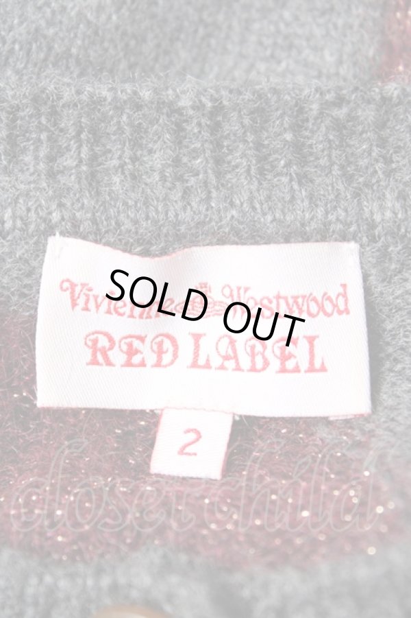 画像4: ヴィヴィアンウエストウッド 中古 / ラメスポットニットカーディガン 2 グレー  Y-25-12-21-018-to-SZ-ZY (4)