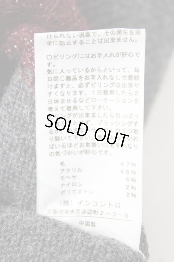 画像5: ヴィヴィアンウエストウッド 中古 / ラメスポットニットカーディガン 2 グレー  Y-25-12-21-018-to-SZ-ZY (5)