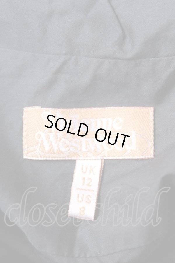 画像5: ヴィヴィアンウエストウッド 中古 / ドレープデザインブラウス UK12/US8 ブラック  Y-25-12-21-002-bl-SZ-ZY (5)