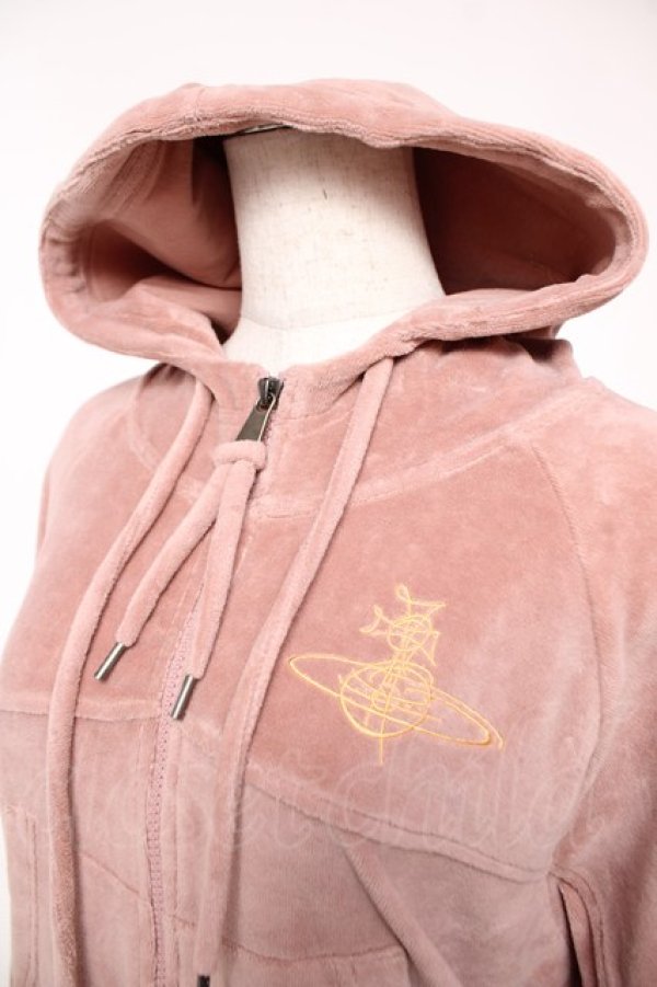 画像3: ヴィヴィアンウエストウッド 中古 / CROPPED RAGLAN ZIPフーディー S ダスティーピンク  Y-25-12-21-025-to-SZ-ZY (3)
