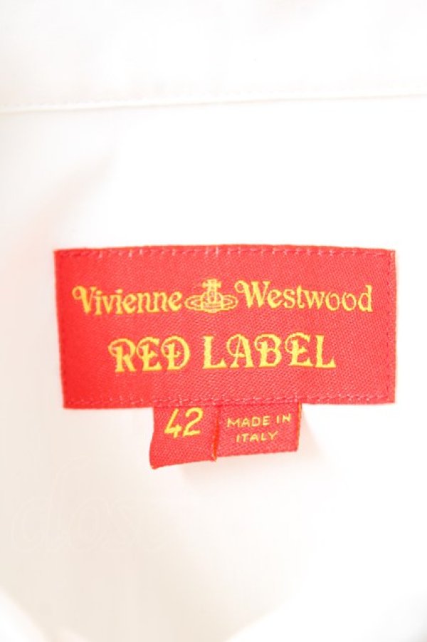 画像4: ヴィヴィアンウエストウッド 中古 / カラーオーブ刺繍ラウンドカラーブラウス 42 ホワイト  Y-25-12-21-003-bl-SZ-ZY (4)