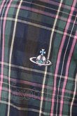 画像3: ヴィヴィアンウエストウッド MAN 中古 / チェック柄ロングシャツ 44 ネイビー×グリーン  Y-25-12-21-030-bl-SZ-ZY (3)