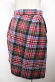 画像2: ヴィヴィアンウエストウッド 中古 / TARTAN CHECK アシメスカート 38 ブルー  Y-25-12-21-032-sk-SZ-ZY (2)