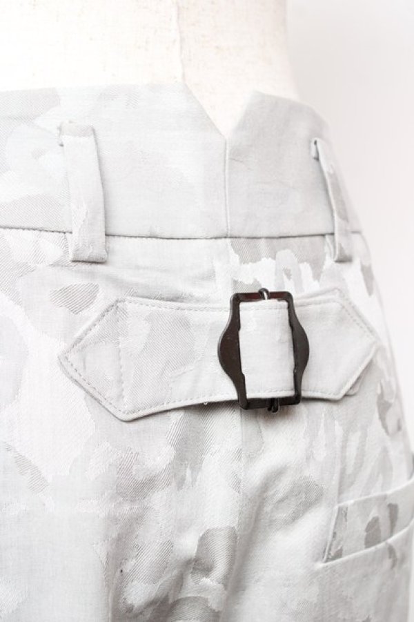 画像4: ヴィヴィアンウエストウッド 中古 / オーブカモフラージュ柄テーパードパンツ 1 ライトグレー  Y-25-12-21-035-pa-SZ-ZY (4)