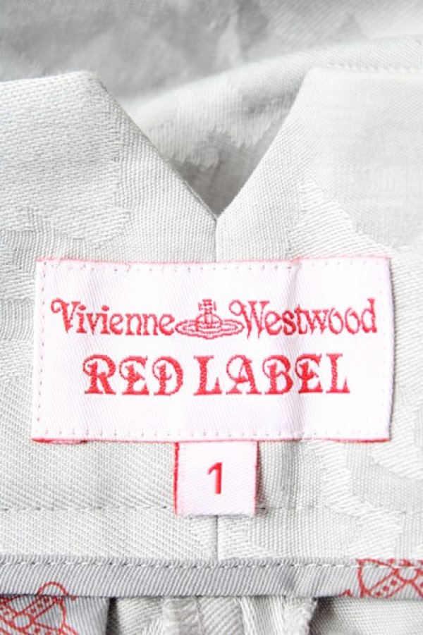 画像5: ヴィヴィアンウエストウッド 中古 / オーブカモフラージュ柄テーパードパンツ 1 ライトグレー  Y-25-12-21-035-pa-SZ-ZY (5)