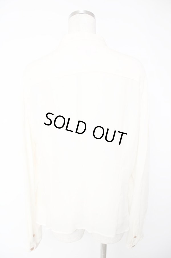 画像2: ヴィヴィアンウエストウッド 中古 / ハートフリルブラウス 40 生成リ  Y-25-12-21-001-bl-SZ-ZY (2)