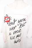 画像3: ヴィヴィアンウエストウッド MAN 中古 / KISS ME KITTYリラックスTシャツ 48 ホワイト  Y-25-12-21-004-ts-SZ-ZY (3)