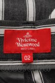 画像4: ヴィヴィアンウエストウッド 中古 / ストライプクロップドワイドパンツ 02 グレー  Y-25-12-21-037-pa-SZ-ZY (4)
