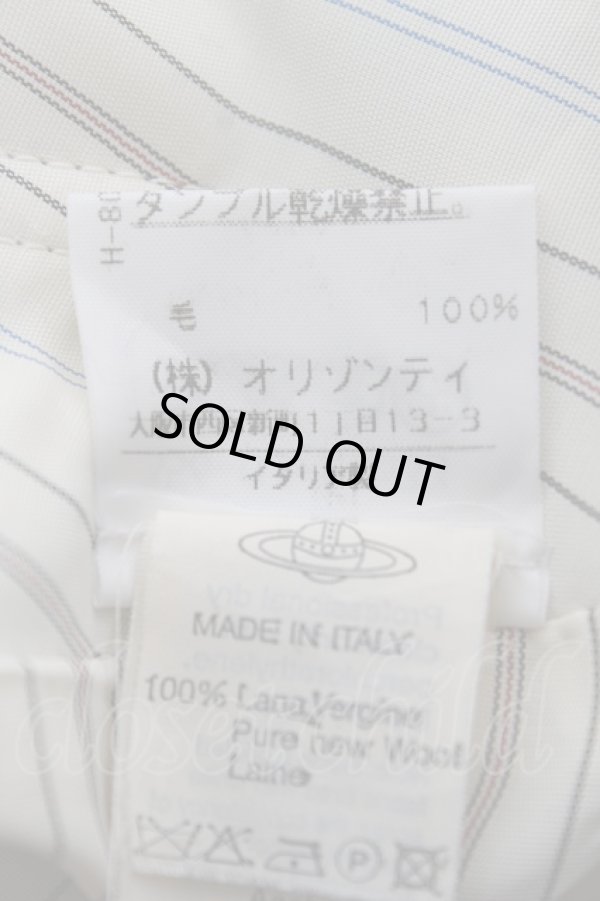 画像6: ヴィヴィアンウエストウッド 中古 / タータンチェックボンテージスカート UK10/US8 ベージュ×グリーン  Y-25-12-21-038-sk-SZ-ZY (6)