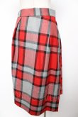 画像2: ヴィヴィアンウエストウッド 中古 / スリット入リタータンチェックスカート 40 レッド  Y-25-12-21-039-sk-SZ-ZY (2)