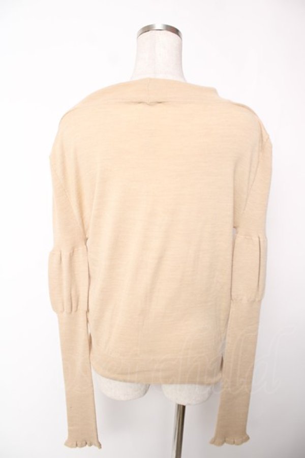 画像2: ヴィヴィアンウエストウッド 中古 / オーブ刺繍フリルボウタイカーディガン S ベージュ  Y-25-12-21-007-bl-SZ-ZY (2)