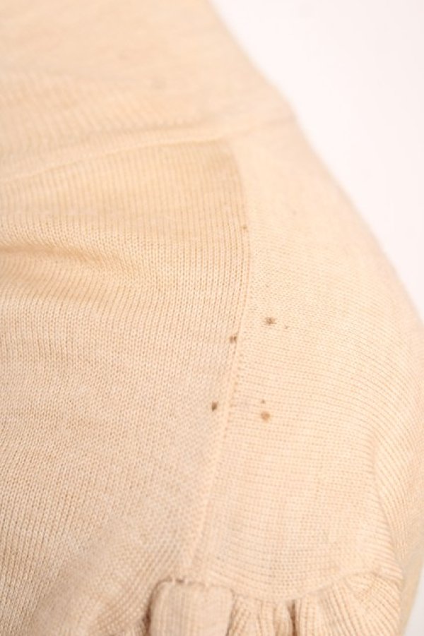 画像3: ヴィヴィアンウエストウッド 中古 / オーブ刺繍フリルボウタイカーディガン S ベージュ  Y-25-12-21-007-bl-SZ-ZY (3)