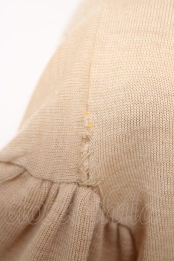 画像4: ヴィヴィアンウエストウッド 中古 / オーブ刺繍フリルボウタイカーディガン S ベージュ  Y-25-12-21-007-bl-SZ-ZY (4)