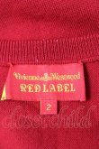 画像4: ヴィヴィアンウエストウッド 中古 / 単色オーブ刺繍ラウンドネックニット 2 レッド  Y-25-12-21-008-to-SZ-ZY (4)
