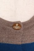 画像4: ヴィヴィアンウエストウッド 中古 / カラーオーブ刺繍カーディガン XS グレー×レッド×ブルー  Y-25-12-21-009-to-SZ-ZY (4)