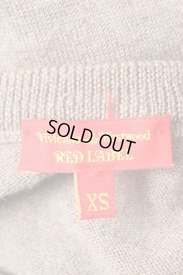 画像5: ヴィヴィアンウエストウッド 中古 / カラーオーブ刺繍カーディガン XS グレー×レッド×ブルー  Y-25-12-21-009-to-SZ-ZY (5)