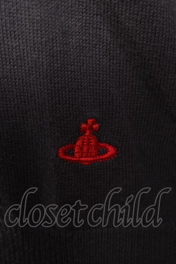 画像3: ヴィヴィアンウエストウッド 中古 / 単色オーブ刺繍カーディガン 2 グレー  Y-25-12-21-011-to-SZ-ZY (3)