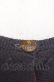 画像4: ヴィヴィアンウエストウッド 中古 / 単色オーブ刺繍カーディガン 2 グレー  Y-25-12-21-011-to-SZ-ZY (4)