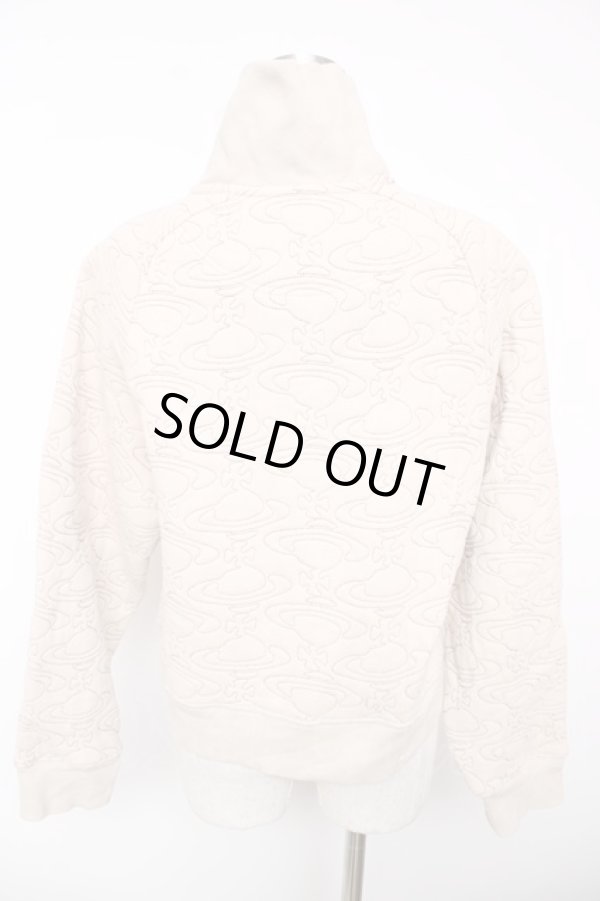 画像2: ヴィヴィアンウエストウッド 中古 / ORBキルティングハーフジッププルオーバー 00 ベージュ  Y-25-12-21-012-to-SZ-ZY (2)