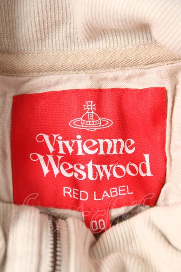 画像4: ヴィヴィアンウエストウッド 中古 / ORBキルティングハーフジッププルオーバー 00 ベージュ  Y-25-12-21-012-to-SZ-ZY (4)