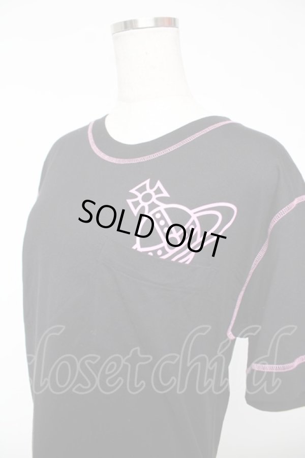 画像3: ヴィヴィアンウエストウッド MAN 中古 / COLOR PEEK ORB POCKET RELAX T-SHIRT F ブラック  Y-25-12-21-013-pa-SZ-ZY (3)