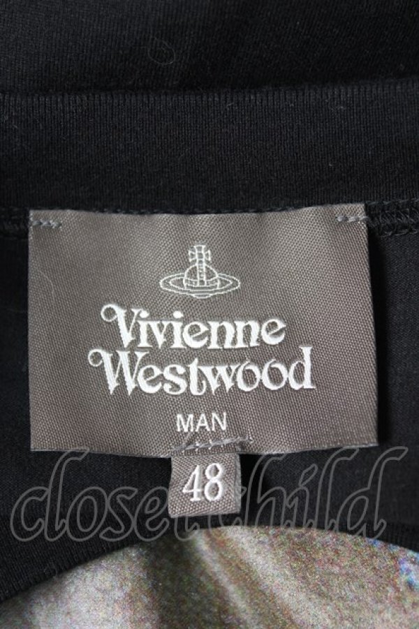 画像5: ヴィヴィアンウエストウッド MAN 中古 / 絵画ptTシャツ 48 ブラック  Y-25-12-21-014-ts-SZ-ZY (5)