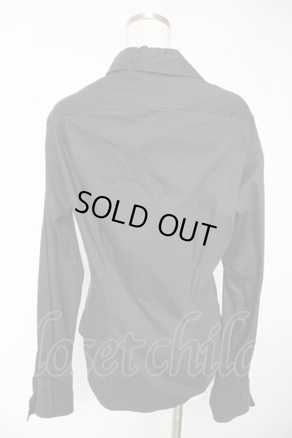 画像2: ヴィヴィアンウエストウッド 中古 / ドレープデザインブラウス UK12/US8 ブラック  Y-25-12-21-002-bl-SZ-ZY (2)